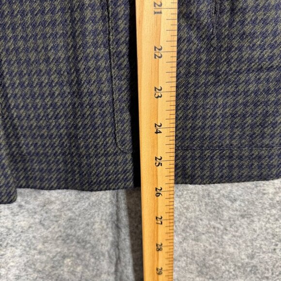 Vintage Devonshire Cream Gold Buttons Wool Houndstooth Boxy Blazer Size 14 - Picture 10 of 16